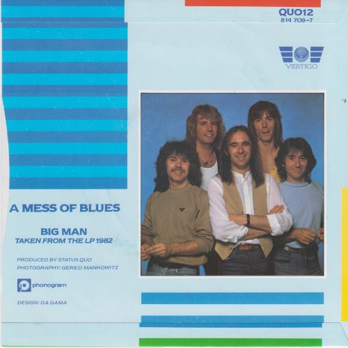 A MESS OF BLUES Standard Picture Sleeve Rear