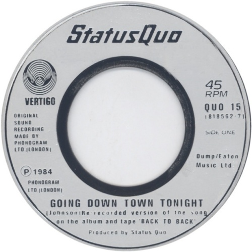 GOING DOWN TOWN TONIGHT Jukebox Issue 2 Side A
