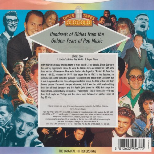 ROCKIN' ALL OVER THE WORLD (Old Gold Reissue) Sleeve 3 (Second Picture Sleeve) Rear