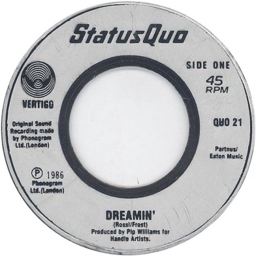 DREAMIN' Jukebox Copy with large dinked centre Side A