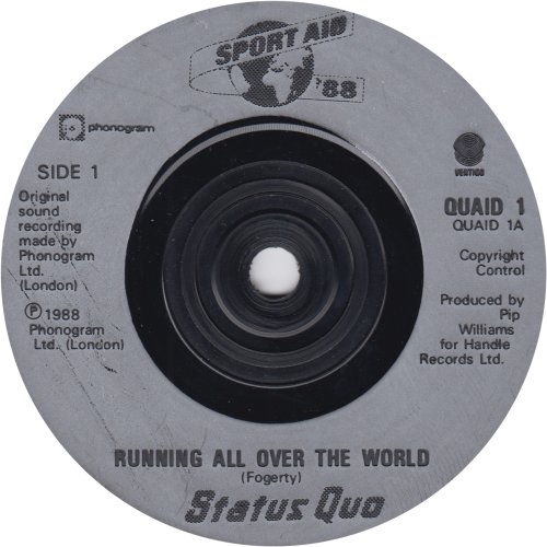 RUNNING ALL OVER THE WORLD Silver Injection Label Side A