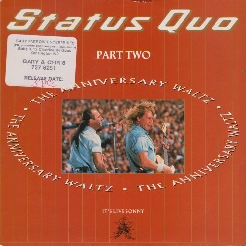 ANNIVERSARY WALTZ (PART TWO) Standard Sleeve with Promo sticker Front