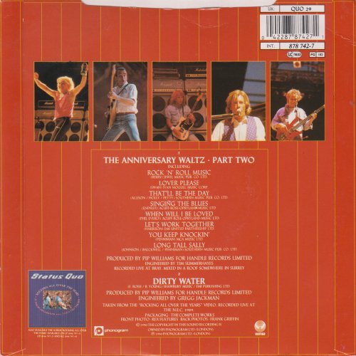 ANNIVERSARY WALTZ (PART TWO) Standard Sleeve with Promo sticker Rear