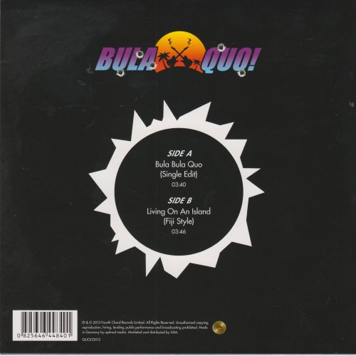 BULA BULA QUO (SINGLE EDIT) Standard Picture Sleeve Rear