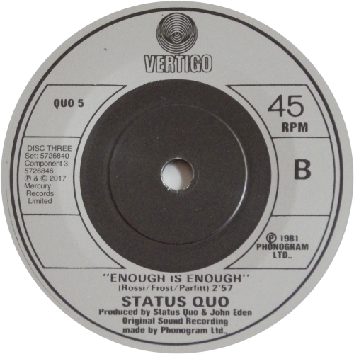 THE VINYL SINGLES COLLECTION 1980-1984 Disc 3: Something 'bout You Baby I Like Side B