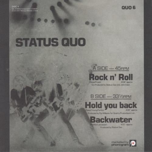 THE VINYL SINGLES COLLECTION 1980-1984 Sleeve 4: Rock 'n' Roll Rear