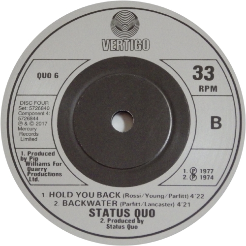 THE VINYL SINGLES COLLECTION 1980-1984 Disc 4: Rock 'n' Roll Side B