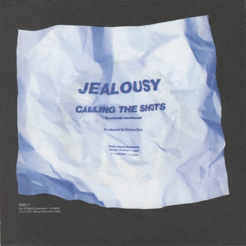 THE VINYL SINGLES COLLECTION 1980-1984 Sleeve 7: Jealousy Rear