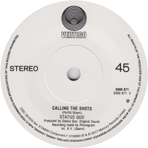 THE VINYL SINGLES COLLECTION 1980-1984 Disc 7: Jealousy Side B