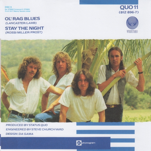 THE VINYL SINGLES COLLECTION 1980-1984 Sleeve 9: Ol' Rag Blues Rear