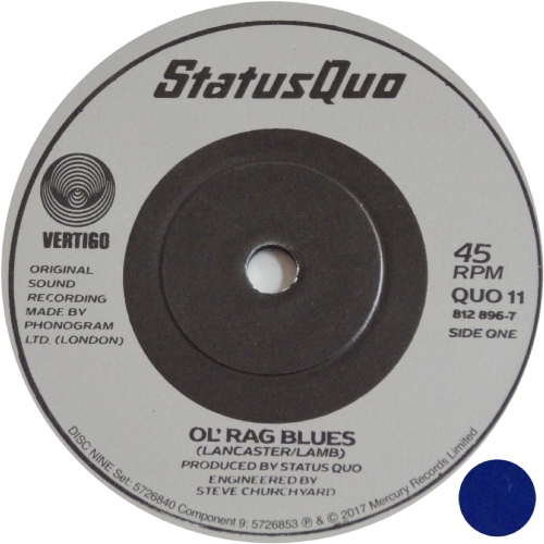 THE VINYL SINGLES COLLECTION 1980-1984 Disc 9: Ol' Rag Blues Side A