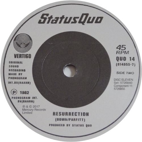 THE VINYL SINGLES COLLECTION 1980-1984 Disc 11: Marguerita Time Side B