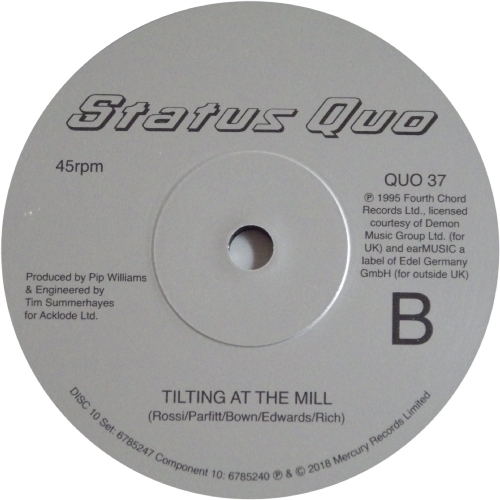 THE VINYL SINGLES COLLECTION 1990-1999 Disc 10: When You Walk In The Room Side B