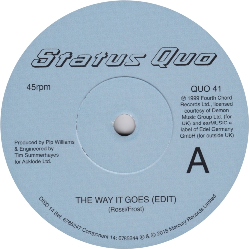 THE VINYL SINGLES COLLECTION 1990-1999 Disc 14: The Way It Goes Side A