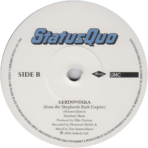 THE VINYL SINGLES COLLECTION 2000-2010 Disc 1: Mony Mony Side B