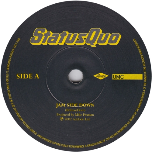 THE VINYL SINGLES COLLECTION 2000-2010 Disc 3: Jam Side Down Side A