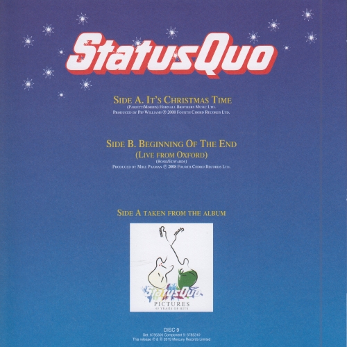 THE VINYL SINGLES COLLECTION 2000-2010 Sleeve 9: It's Christmas Time Rear