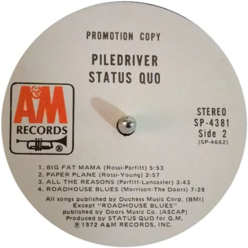 PILEDRIVER Promo Label v2 Side B