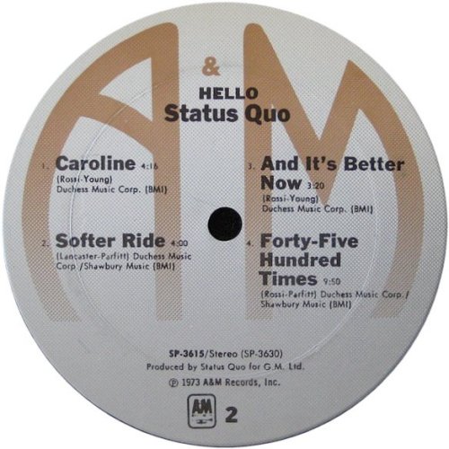 HELLO! Standard Label Side B