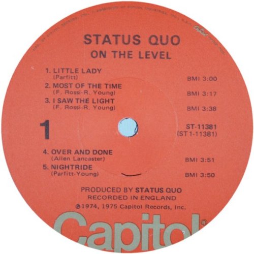 ON THE LEVEL Label v1 Side A