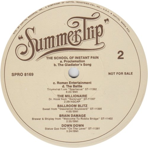 SUMMERTRIP Promo Label Side B
