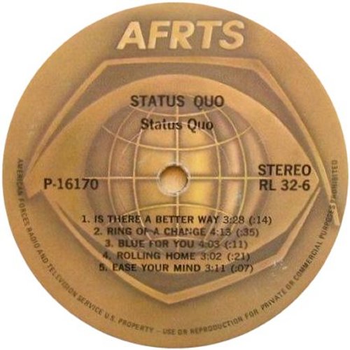 ALL THIS AND WORLD WAR II Label - Disc 1 Side A