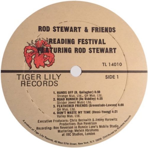 ROD STEWART & FRIENDS READING FESTIVAL Label Side A