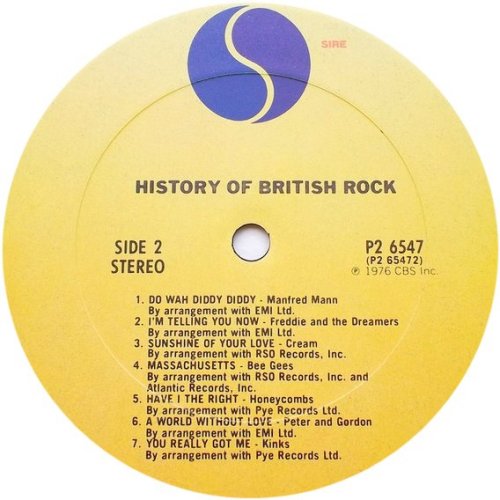 HISTORY OF BRITISH ROCK Disc 2 Side B