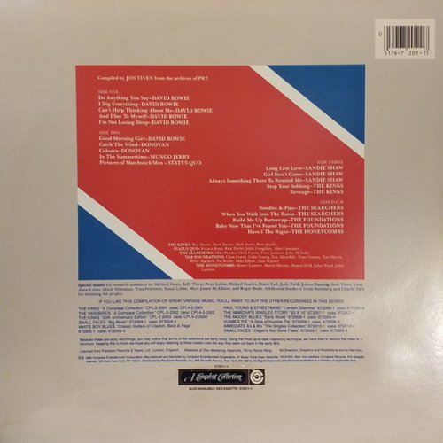 ANTHOLOGY OF BRITISH ROCK: THE PYE YEARS Standard Gatefold Sleeve Rear