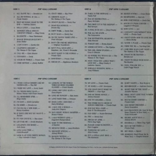 MCA MUSIC Gatefold Sleeve Inner