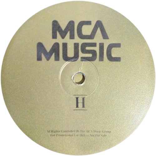 MCA MUSIC Label - Side H Label