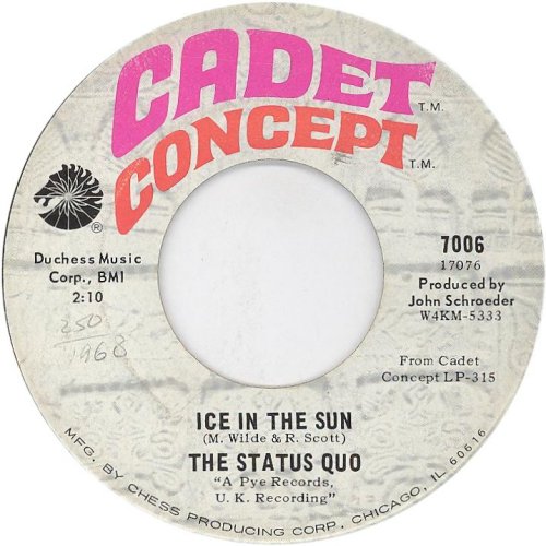 ICE IN THE SUN Version 1 Side A