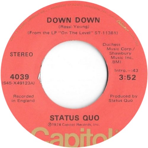 DOWN DOWN Standard Issue Version 2 Side A