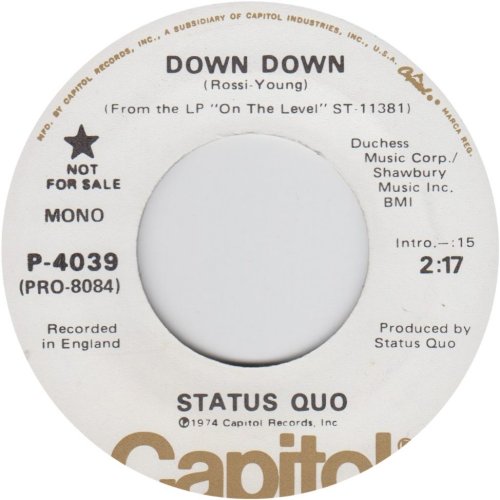 DOWN DOWN Promo 1 Side B