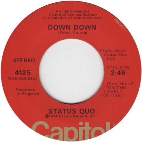 DOWN DOWN (REISSUE) Standard Issue v2 Side A