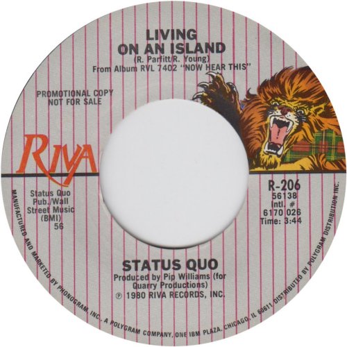 LIVING ON AN ISLAND Promo Side A