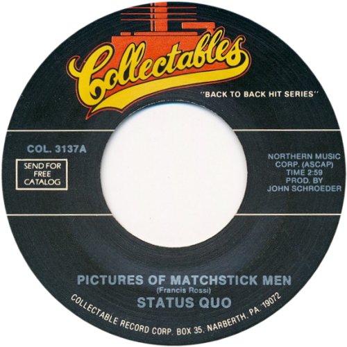 PICTURES OF MATCHSTICK MEN (REISSUE) Version 3 Side A
