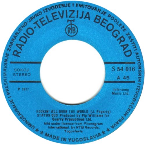 ROCKIN' ALL OVER THE WORLD RTB Blue Label Side A