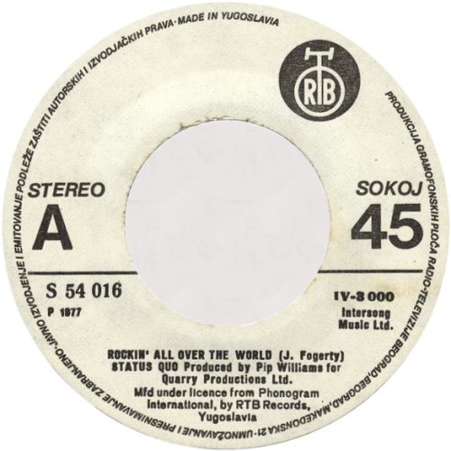 ROCKIN' ALL OVER THE WORLD RTB White Label 4 Side A