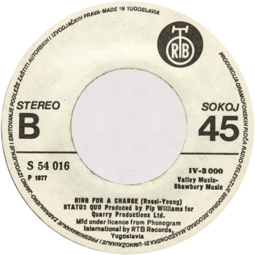 ROCKIN' ALL OVER THE WORLD RTB White Label 4 Side B